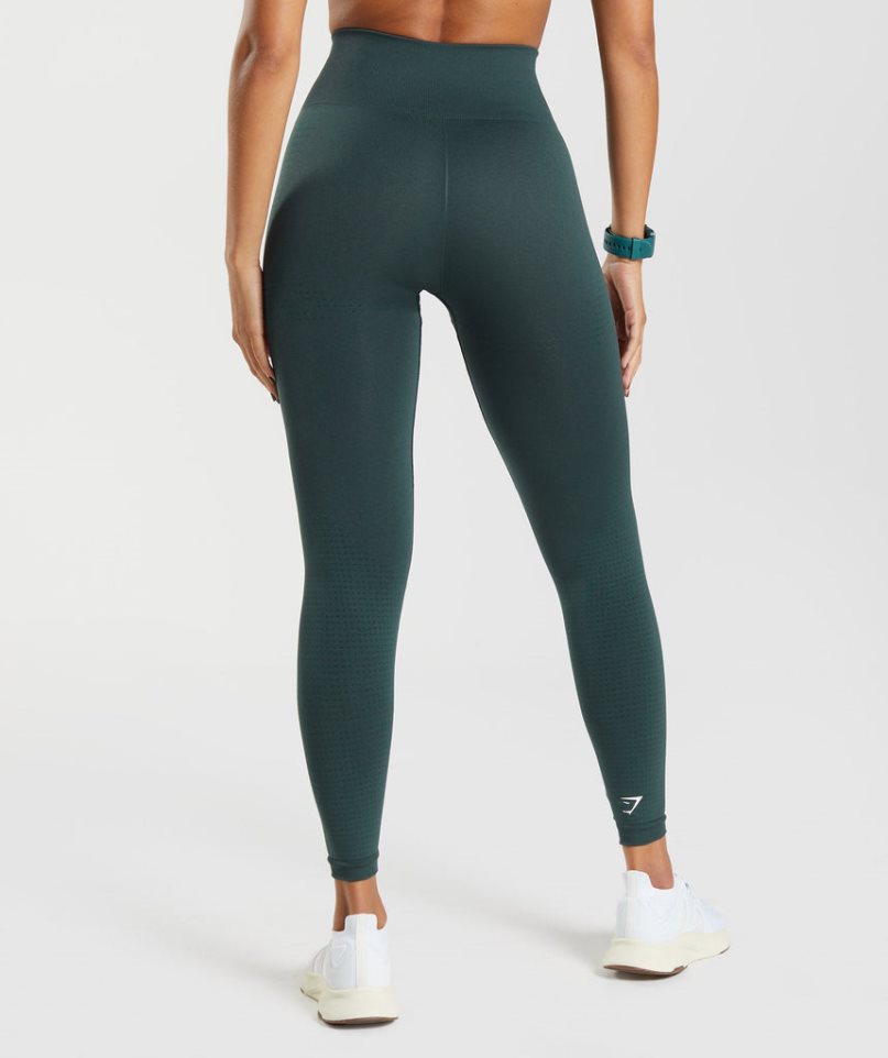 Legginsy Gymshark Vital Seamless 2.0 Damskie Ciemny Zielone | PL 436KVG